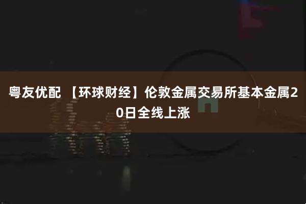 粤友优配 【环球财经】伦敦金属交易所基本金属20日全线上涨